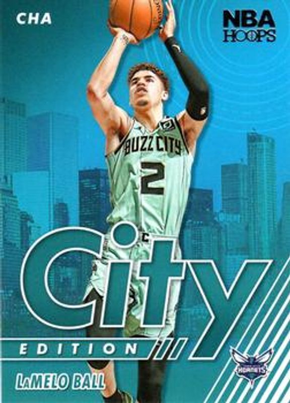 LaMelo Ball 2021 Hoops #27 City Edition RAW