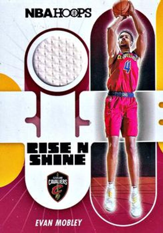 Evan Mobley 2021 Hoops #RS-EM Rise N Shine Memorabilia Rookie RAW