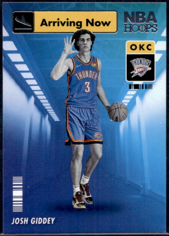 Josh Giddey 2021 Hoops #16 Arriving Now Rookie RAW