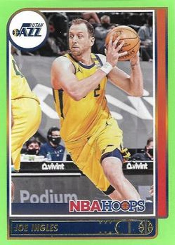 2021 Hoops #189 Neon Green