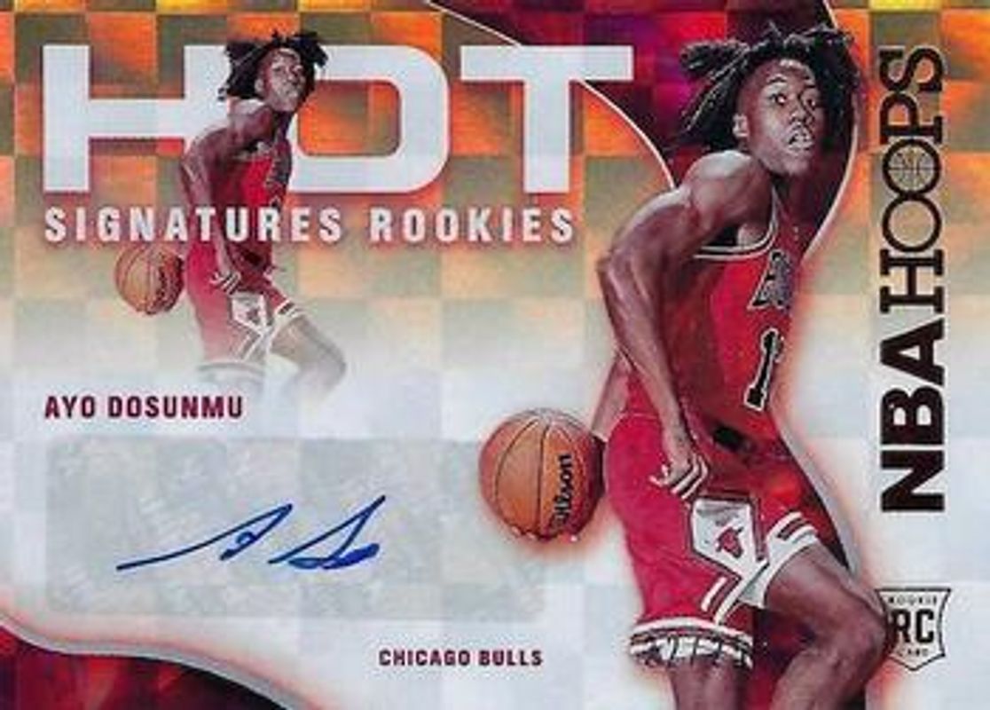 Ayo Dosunmu 2021 Hoops #JSR-AD Hot Signatures Rookies RAW