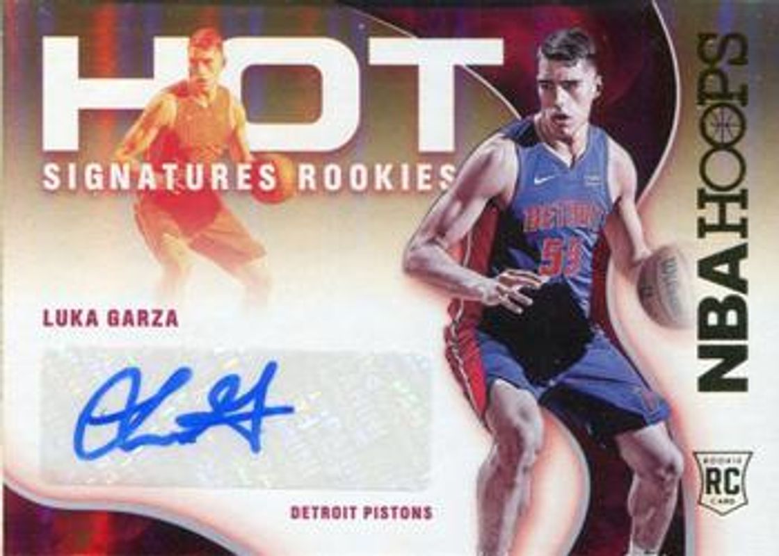 Luka Garza 2021 Hoops #HSR-LG Hot Signatures Rookies RAW