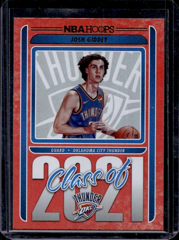 Josh Giddey 2021 Hoops #16 Class of 2021 - Holo Rookie RAW