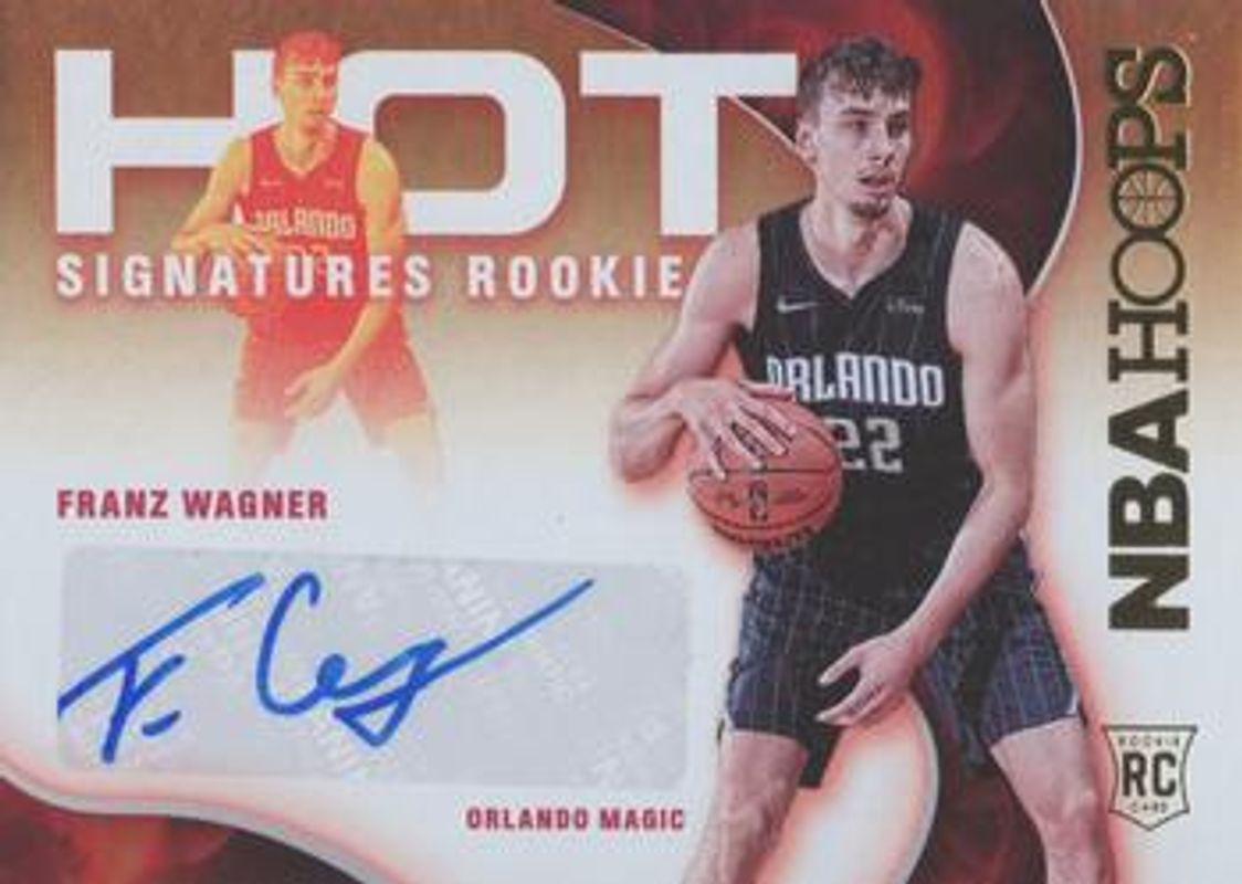 Franz Wagner 2021 Hoops #HSR-FW Hot Signatures Rookies RAW