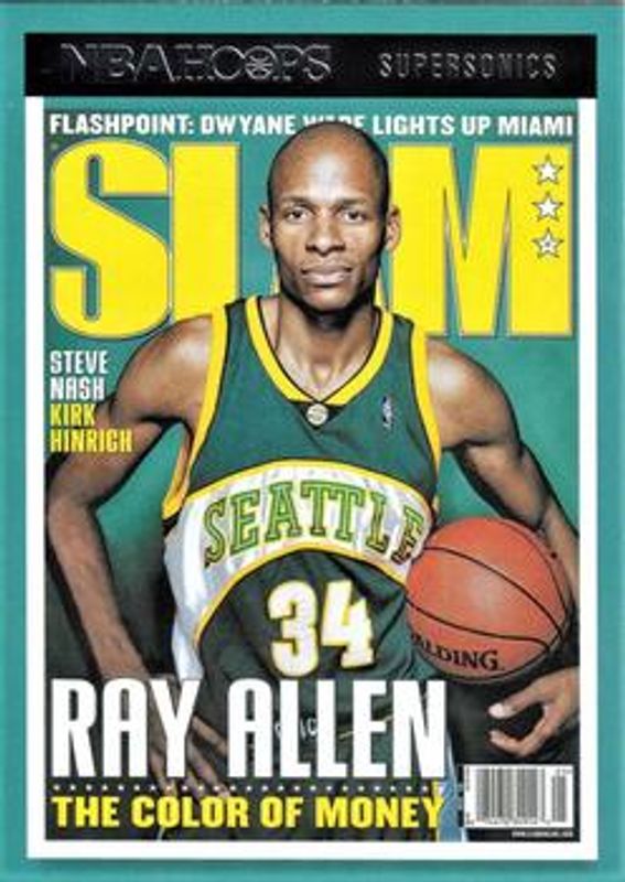Ray Allen 2021 Hoops #SLAM-#87 SLAM RAW