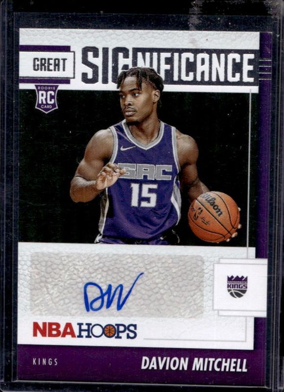 Davion Mitchell 2021 Hoops #GS-DM Great SIGnificance Rookie RAW