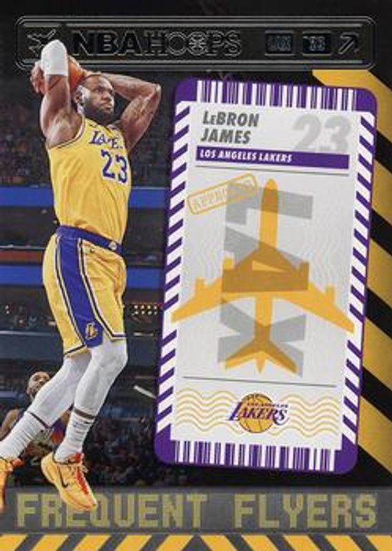 LeBron James 2021 Hoops #13 Frequent Flyers RAW