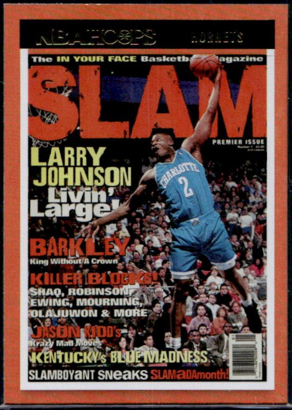 Larry Johnson 2021 Hoops #SLAM-#1 SLAM - Holo RAW