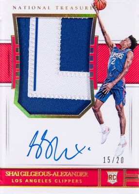 2018 National Treasures #121 Rookie Patch Auto - FOTL /20