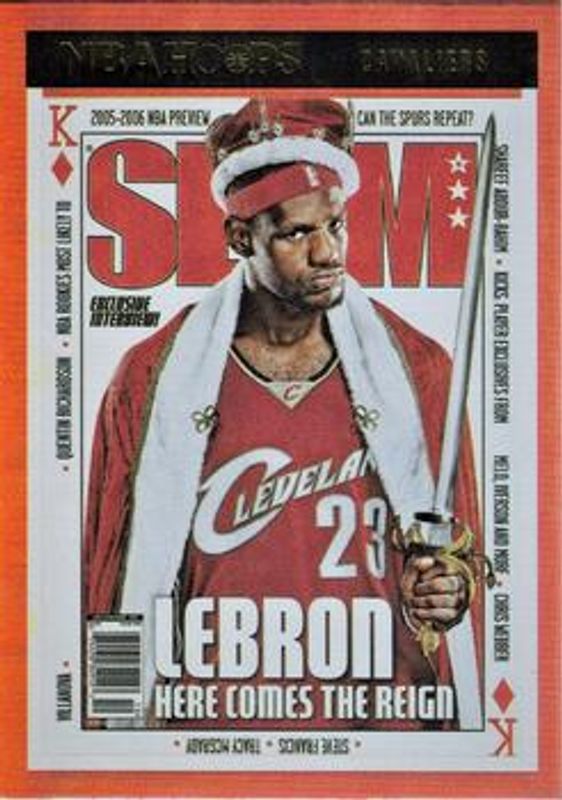 LeBron James 2021 Hoops #SLAM-#93 SLAM - Holo RAW