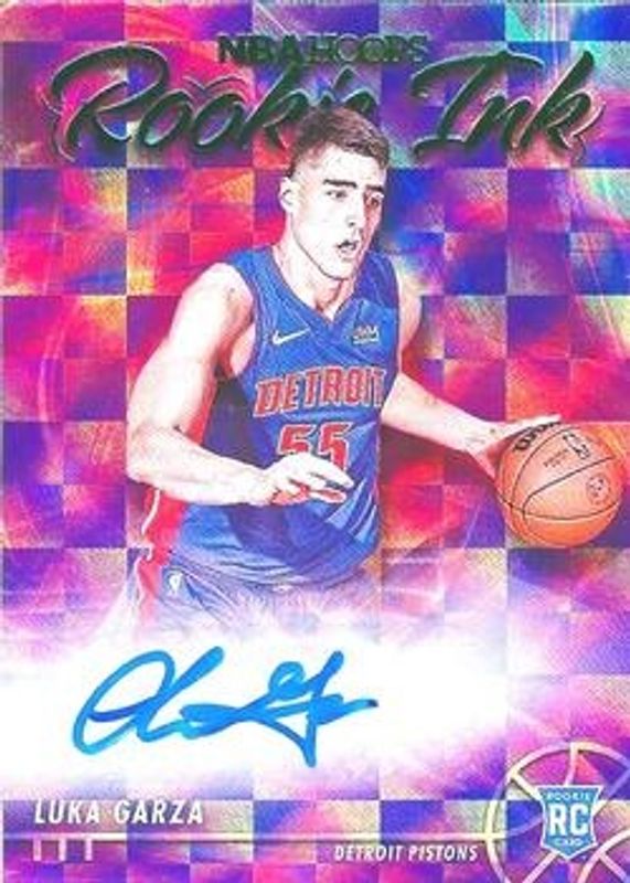 Luka Garza 2021 Hoops #RI-LG Rookie Ink - Green RAW