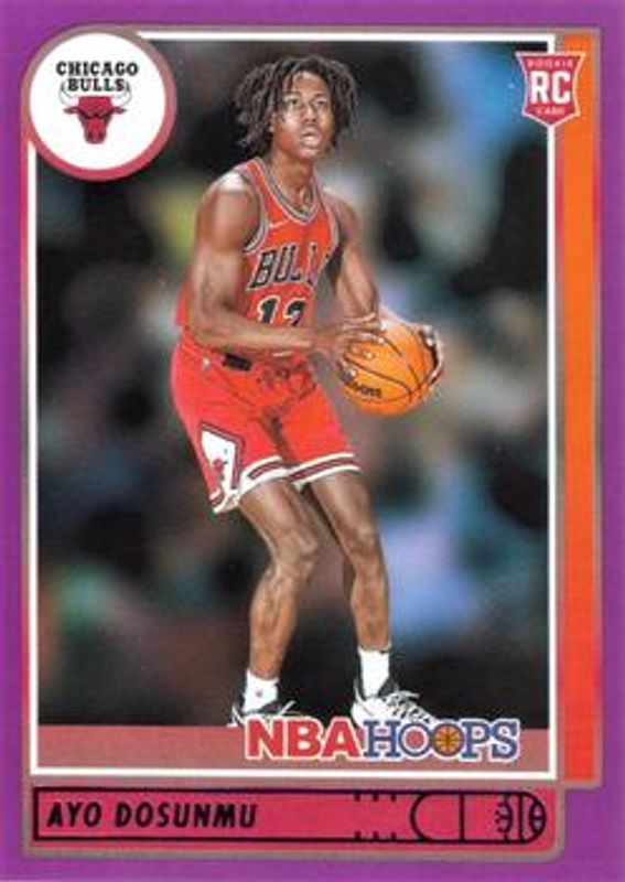 Ayo Dosunmu 2021 Hoops #240 Purple Rookie RAW