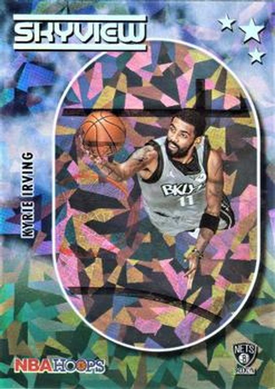 Kyrie Irving 2021 Hoops #6 Skyview - Green Ice RAW