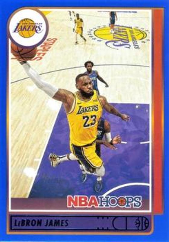 LeBron James 2021 Hoops #136 Blue RAW