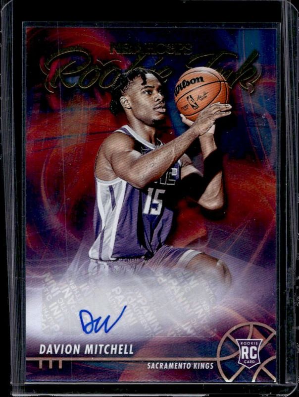 Davion Mitchell 2021 Hoops #RI-DM Rookie Ink RAW