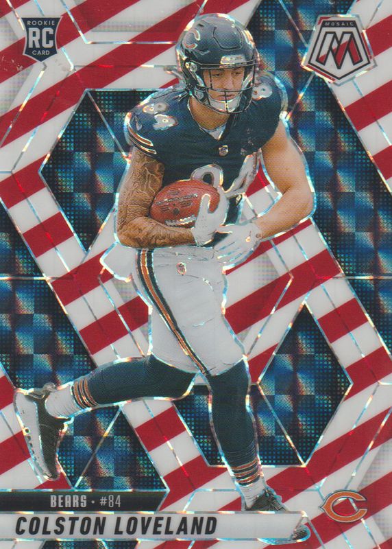 2025 Mosaic #304 Red & White Stripe