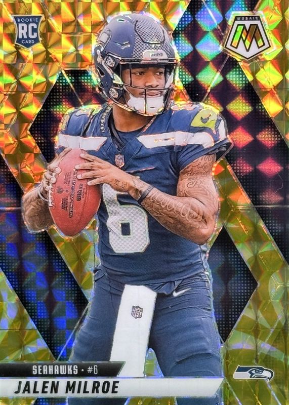 Jalen Milroe 2025 Mosaic #322 Reactive Yellow Price Guide - Sports