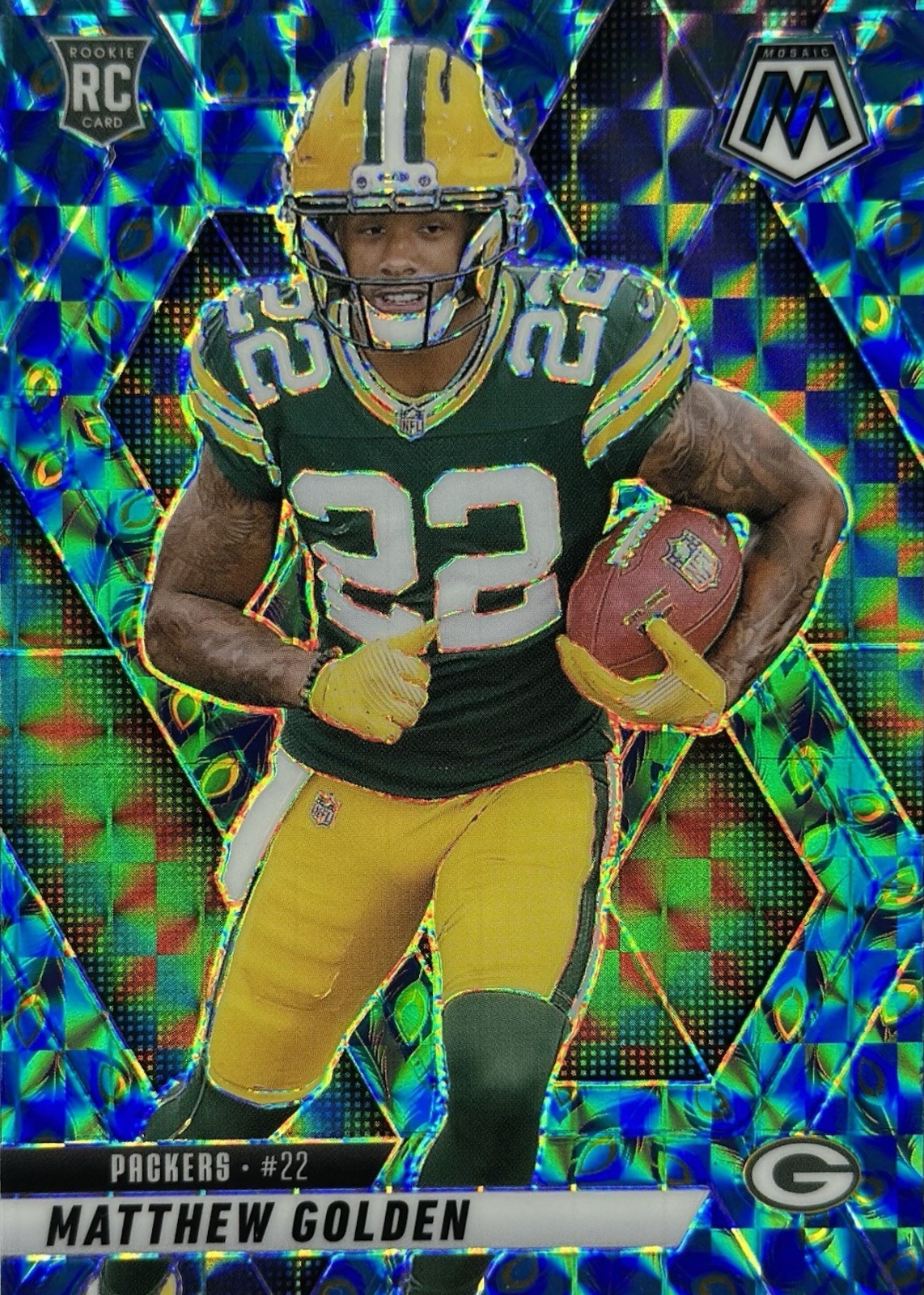 Matthew Golden 2025 Mosaic #323 Choice Peacock /(SSP) Price Guide