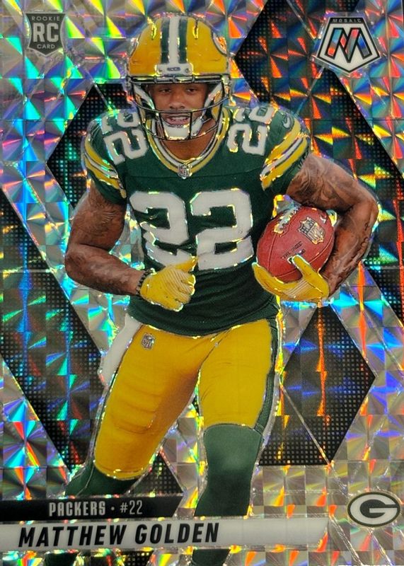 Matthew Golden 2025 Mosaic #323 Mosaic Rookie RAW