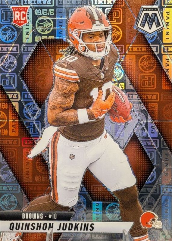 Quinshon Judkins 2025 Mosaic #365 Silver Knight /149 Rookie RAW
