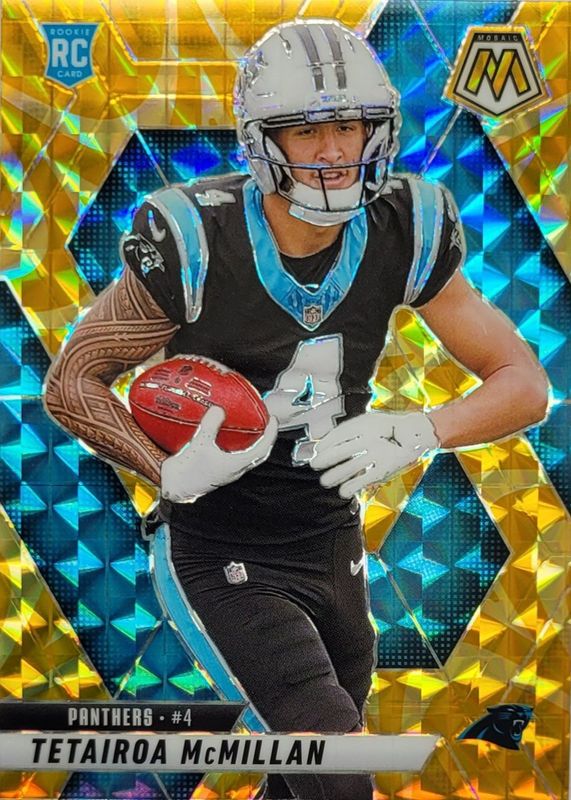 Tetairoa McMillan 2025 Mosaic #309 Reactive Yellow Price Guide
