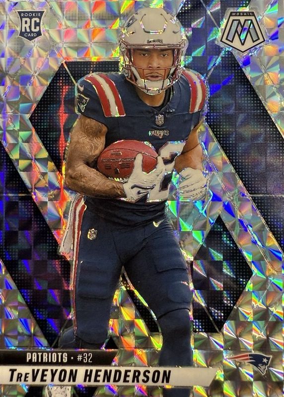 TreVeyon Henderson 2025 Mosaic #325 Mosaic Rookie RAW