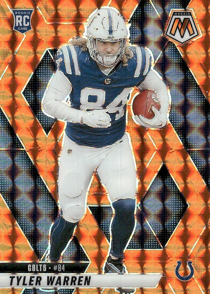 Tyler Warren 2025 Mosaic #354 Orange /199 Price Guide - Sports