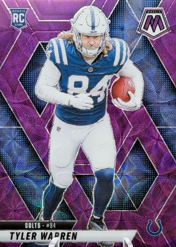 Tyler Warren 2025 Mosaic #354 Purple Scope Rookie RAW