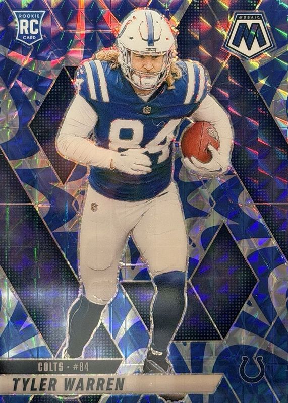Tyler Warren 2025 Mosaic #354 Reactive Blue Price Guide - Sports