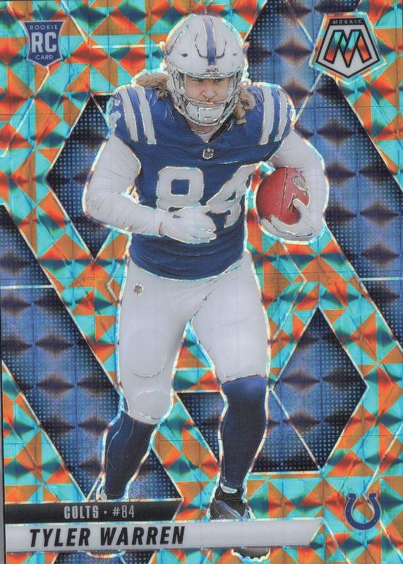 Tyler Warren 2025 Mosaic #354 Tessellation /15 Rookie RAW