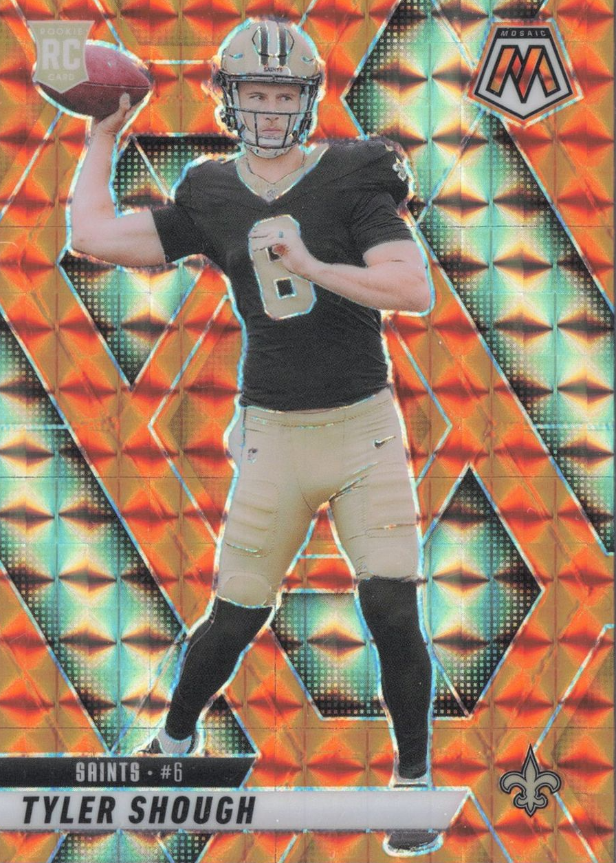 Tyler Shough 2025 Mosaic #312 Orange /199 Price Guide - Sports