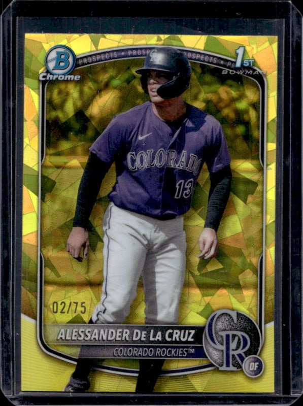 2025 Bowman Chrome Sapphire Edition #BCP-219 Prospects - Yellow /75