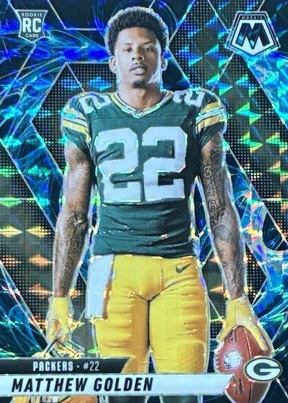 Matthew Golden 2025 Mosaic #285 Rookie Variation - Genesis /(SSP) RAW