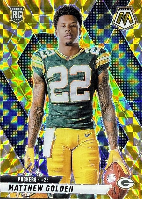 2025 Mosaic #285 Rookie Variation - Reactive Yellow
