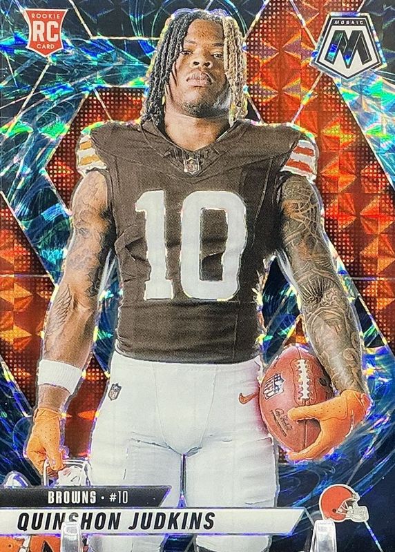 Quinshon Judkins 2025 Mosaic #276 Rookie Variation - Genesis /(SSP) RAW