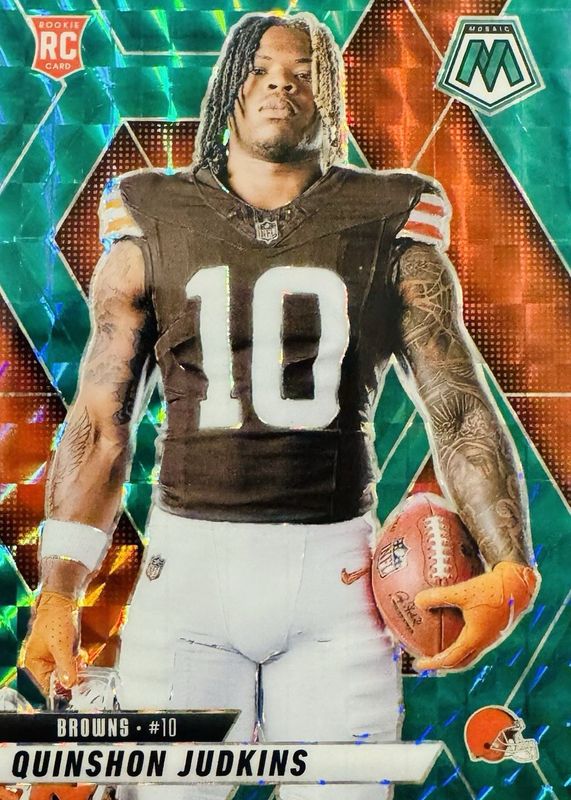 Quinshon Judkins 2025 Mosaic #276 Rookie Variation - Green RAW