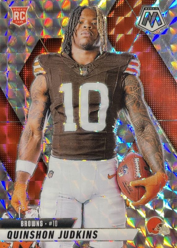 Quinshon Judkins 2025 Mosaic #276 Rookie Variation - Mosaic RAW