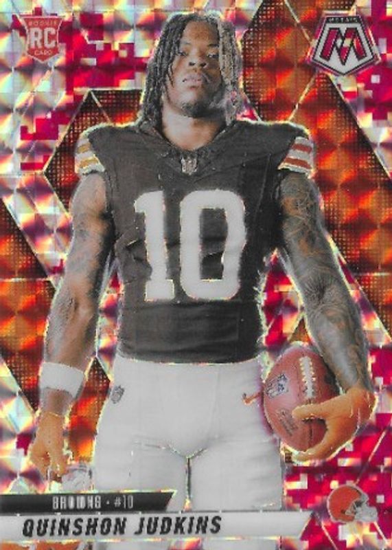Quinshon Judkins 2025 Mosaic #276 Rookie Variation - Red Camo RAW