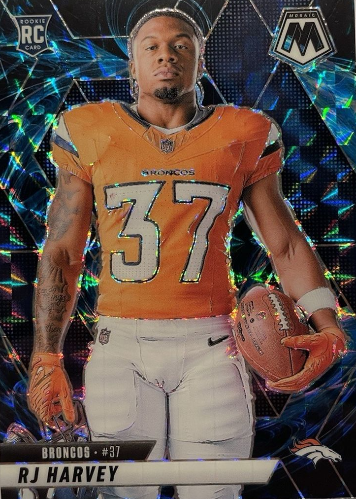 RJ Harvey 2025 Mosaic #284 Rookie Variation - Genesis /(SSP) Price