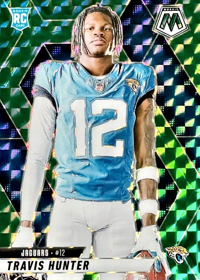 Travis Hunter 2025 Mosaic #279 Rookie Variation - Green Price Guide ...