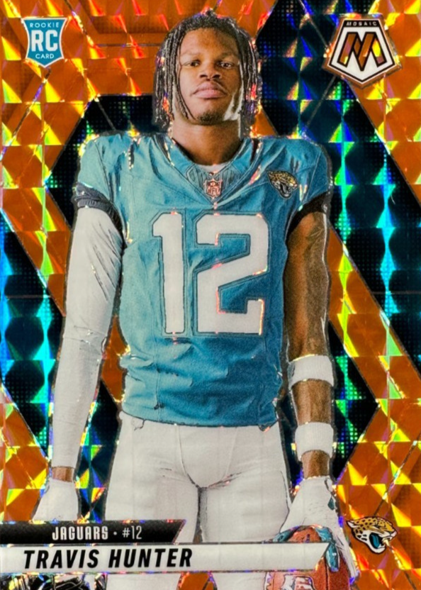 Travis Hunter 2025 Mosaic #279 Rookie Variation - Orange /199 Price ...