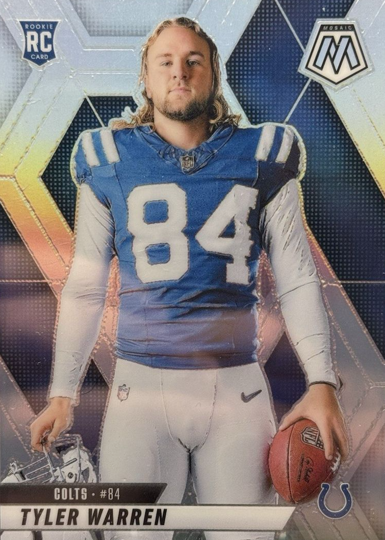 Tyler Warren 2025 Mosaic #281 Rookie Variation - Silver Price Guide ...