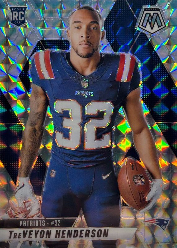 TreVeyon Henderson 2025 Mosaic #278 Rookie Variation - Mosaic RAW