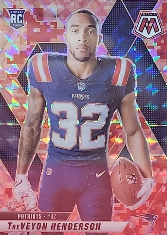 TreVeyon Henderson 2025 Mosaic #278 Rookie Variation - Pink Camo RAW