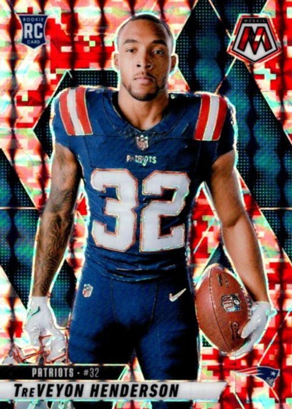TreVeyon Henderson 2025 Mosaic #278 Rookie Variation - Red Camo RAW
