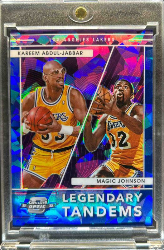 2021 Contenders Optic #4 Legendary Tandems - Blue Cracked Ice /75