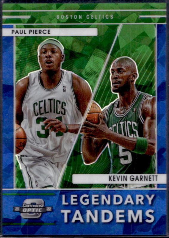 2021 Contenders Optic #13 Legendary Tandems - Blue Cracked Ice /75