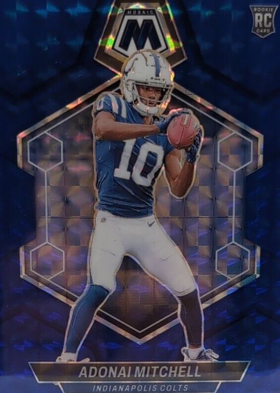 Adonai Mitchell 2024 Mosaic #350 Blue /99 Rookie RAW