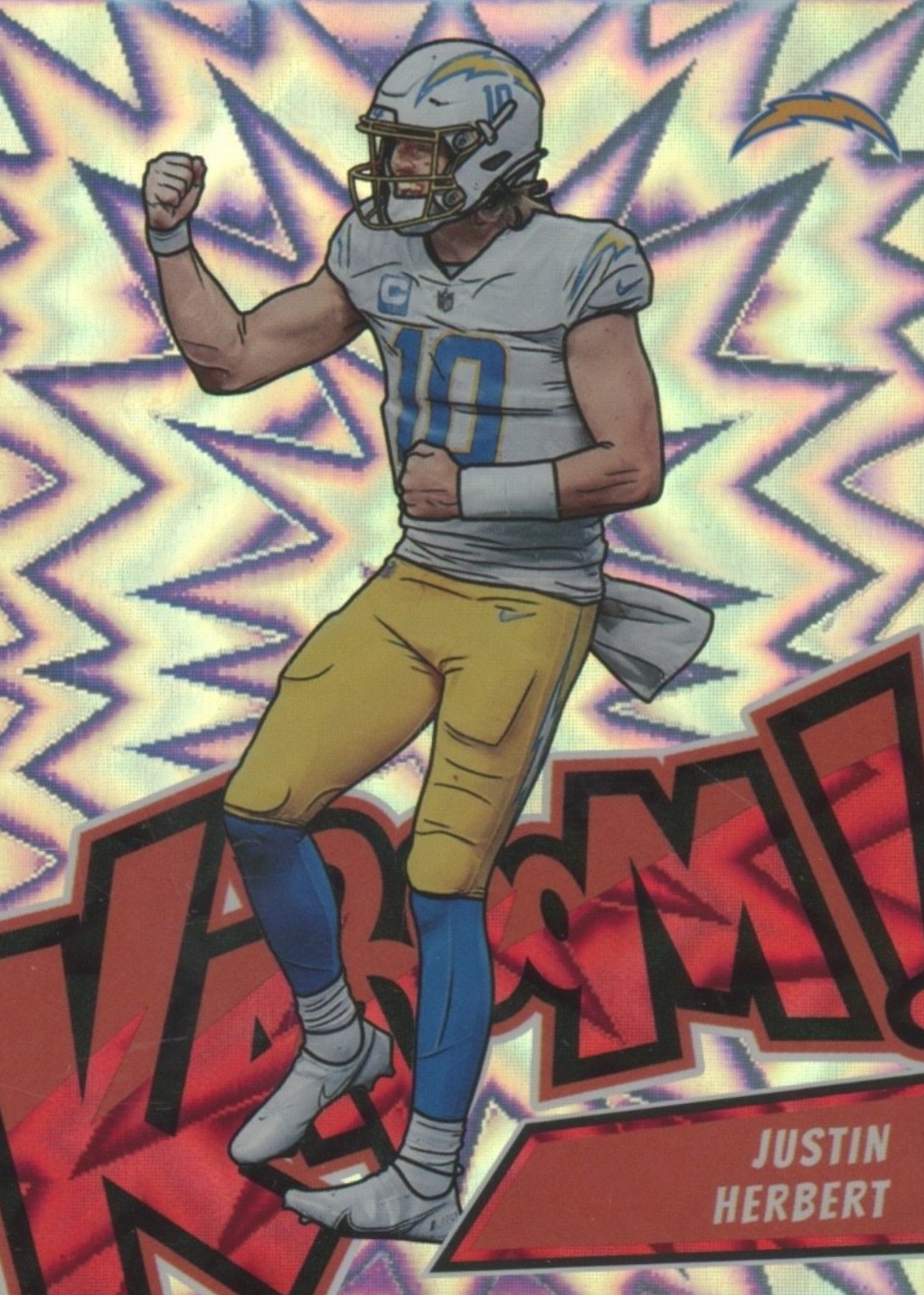 Justin Herbert 2023 Absolute #K7 Kaboom! (Vertical) Price Guide
