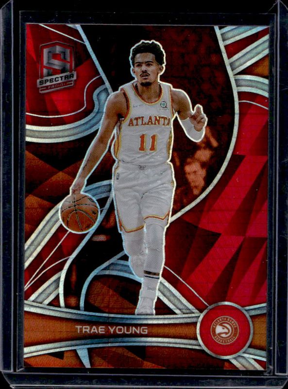 Trae Young 2021 Spectra #11 Asia Red RAW